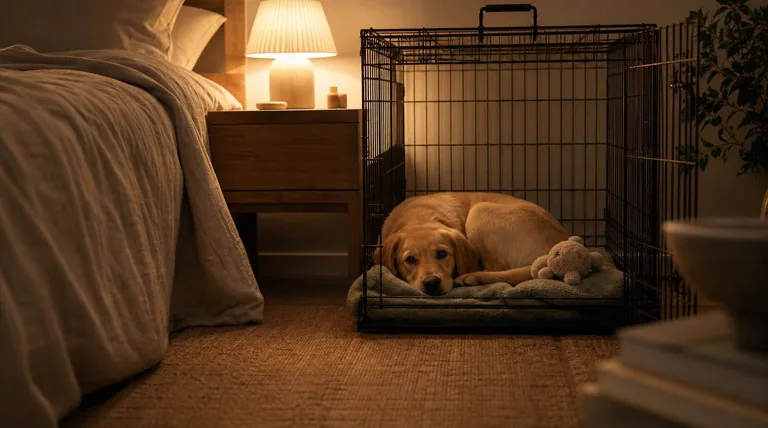 Safely Crate Training a Puppy at Night: Full Schedule by Age